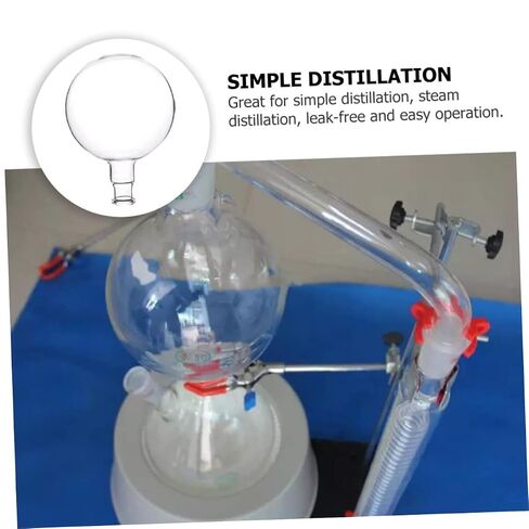 Cabilock Single Neck Round Bottom Flask for Laboratory Erlenmeyer Flask Distillation Apparatus Chem Lab Glassware in Saudi Arabia