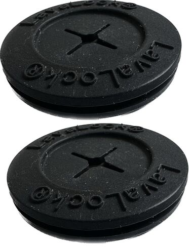 LAVALOCK® Black Temp Probe Grommet - BBQ Smoker Thermo Probe Port Pass Though for 1 in OR 1.25 in. Hole (2 Pack Fits 1" Hole) in Saudi Arabia