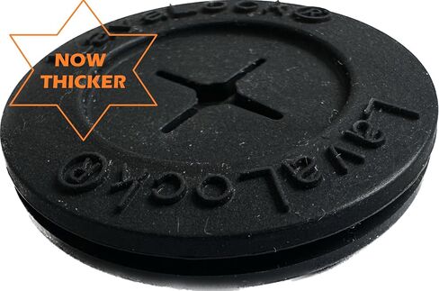 LAVALOCK® Black Temp Probe Grommet - BBQ Smoker Thermo Probe Port Pass Though for 1 in OR 1.25 in. Hole (2 Pack Fits 1" Hole) in Saudi Arabia