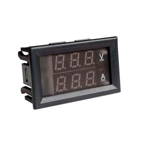 1PCS YB27VA 0-100V 300V Voltage and Current Meter LED 75mV(Black,300A,DC300V(red-Blue)) in Kuwait