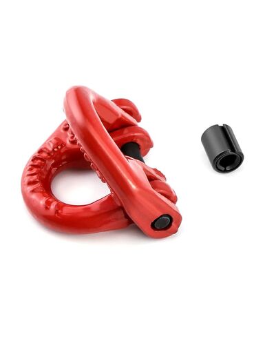 QWORK G80 Alloy Steel Hammerlock Coupling Link Connecting Link, 1/4", Red Painted, 2645 lbs Working Load Limit, 2 Pack in Kuwait