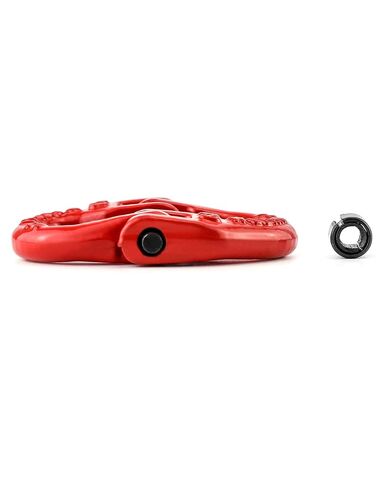 QWORK G80 Alloy Steel Hammerlock Coupling Link Connecting Link, 1/4", Red Painted, 2645 lbs Working Load Limit, 2 Pack in Kuwait