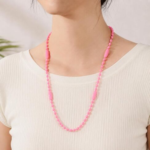 100 Pcs Colorful Ball Bead Metal Chains DIY Keychains in Kuwait