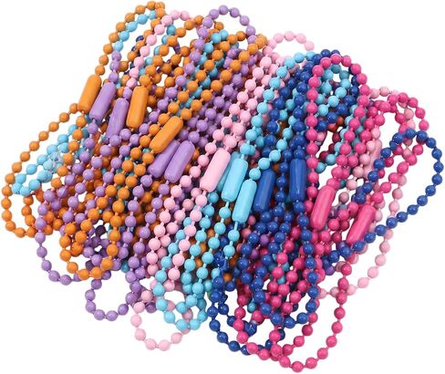 100 Pcs Colorful Ball Bead Metal Chains DIY Keychains in Kuwait