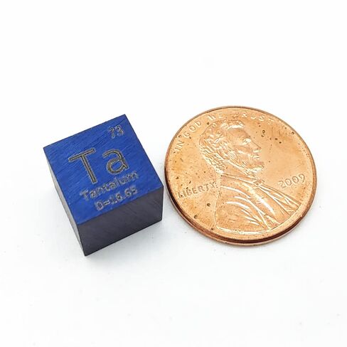 10 مللي متر عنصر التنتالوم مكعب لجمع العنصر 0.39 "تا Anodyzing الأزرق الكثافة مكعب الجدول الدوري جمع DIYs بيز هدية in Kuwait