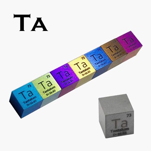 10 مللي متر عنصر التنتالوم مكعب لجمع العنصر 0.39 "تا Anodyzing الأزرق الكثافة مكعب الجدول الدوري جمع DIYs بيز هدية in Kuwait
