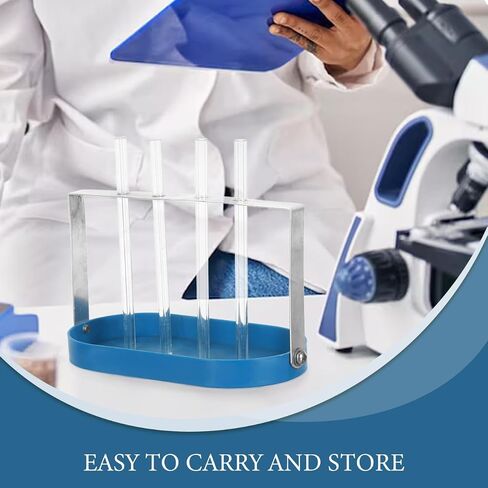 KALLORY Capillary Action Experiment Tool Capillary Tubes with Tray and Support Rack Multi-Size Tubes Set for Classroom Science Teaching Physics Demonstration Lab Equipment in Kuwait