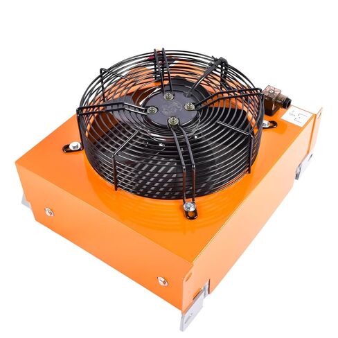Industrial Hydraulic Oil Cooler Flow Fan Radiator 90W 100L/min AC110V /60HZ | AH1012T-CA in Kuwait