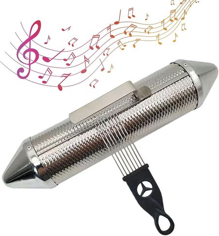 Metal Guiro Instrument With Scraper Metal Guiro Shaker Shaker Musical Instruments Percussion Instrument Training Tool in Kuwait