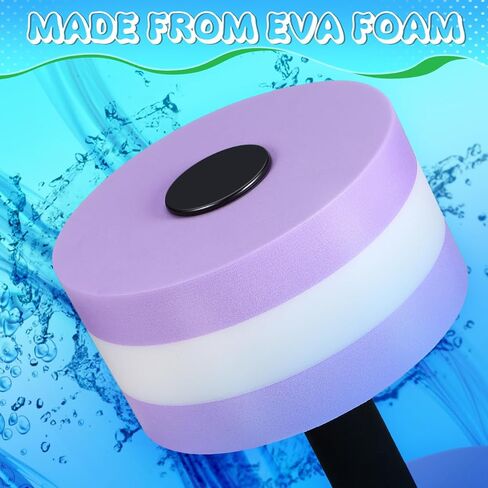 Garneck 2pcs Aquatic Exercise Dumbbell: Water Aerobic Weights for Pool Resistance - Swimming Foam Barbells Water Sports Barbell Fitness Equipment for Men Women in Kuwait