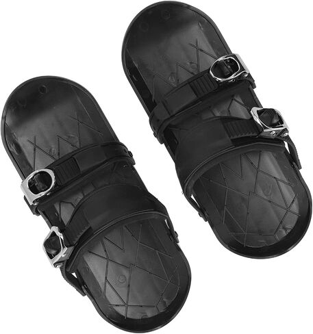 Portable Short Skis, Mini Ski Skates with Adjustable Binding for Winter Outdoor Snow Sliding Downhill Cross Country Black One Size in Kuwait