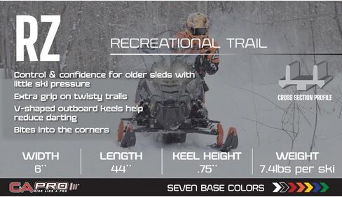 C&A 150-20056 Razor Pro Skis Green Pair in Kuwait