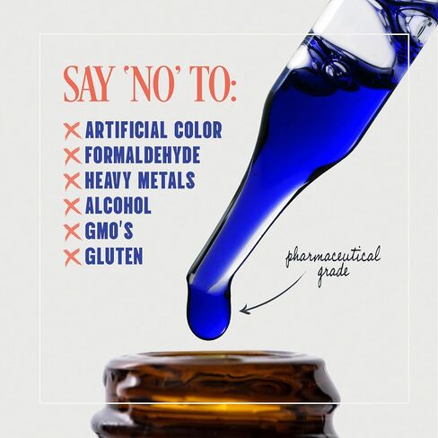 سائل PureGood Methyne Blue 1% - 10 مجم لكل 1 مل - 30 مل (1 أونصة سائلة) - حوالي 30 حصة - تم اختباره من قبل طرف ثالث - زجاجة من الزجاج الكهرماني in Kuwait