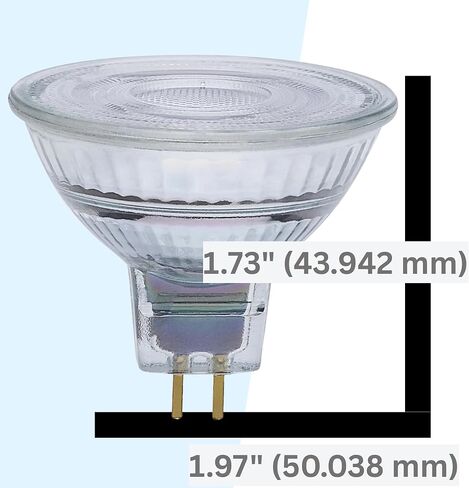 Satco 12V الجهد المنخفض LED MR16 ضوء كشاف 5.5W 50W يعادل 3000K أبيض ناعم 90+ CRI 15 درجة شعاع GU5.3 قاعدة ثنائية الدبوس قابلة للتعتيم جزء نهائي شفاف S12361 (6 عبوات) in Kuwait