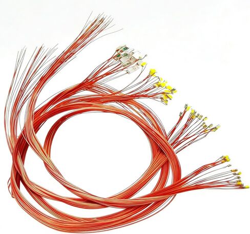 30 قطعة من الثنائيات LED الصغيرة لديكور نموذج التصميم بنفسك 0402 SMD أحمر ملحوم صغير LED صمام ثنائي تيار مستمر 2 فولت 20 مللي أمبير مع خطوط مايكرو لايت بطول 30 سم in Kuwait