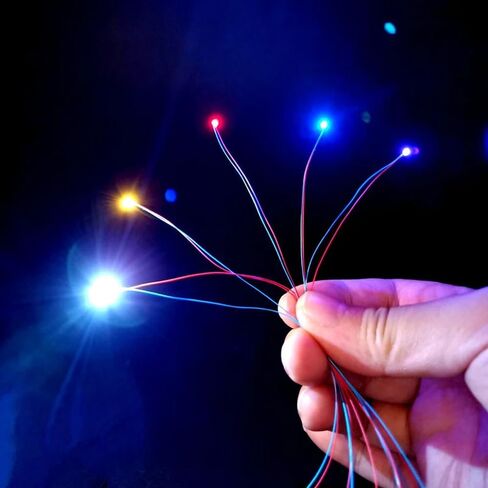 30 قطعة من الثنائيات LED الصغيرة لديكور نموذج التصميم بنفسك 0402 SMD أحمر ملحوم صغير LED صمام ثنائي تيار مستمر 2 فولت 20 مللي أمبير مع خطوط مايكرو لايت بطول 30 سم in Kuwait