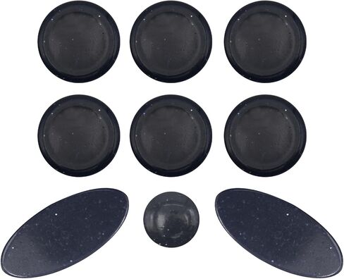 Saxophone Key Buttons, Resin Key Pearls with Mica Sheet, Sax Finger Buttons Replacement Parts for Alto Tenor Soprano Saxophone, Woodwind Instrument Repair Accessories, Galaxy Black in Kuwait