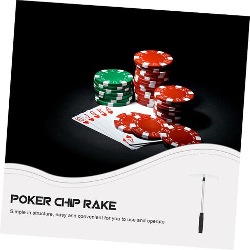 KICHOUSE Chip Collector Poker Game Rake Stick Poker Chip Harrow رافعة إغلاق محمولة in Kuwait