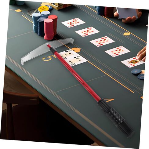 Telescopic Poker Chip Rake for Home Parties Portable Collecting Tool Plastic Handle for Board Games and Poker Enthusiasts in Kuwait