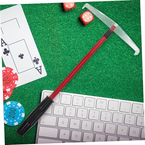 Telescopic Poker Chip Rake for Home Parties Portable Collecting Tool Plastic Handle for Board Games and Poker Enthusiasts in Kuwait
