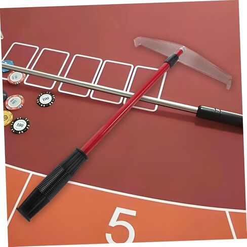 Telescopic Poker Chip Rake for Home Parties Portable Collecting Tool Plastic Handle for Board Games and Poker Enthusiasts in Kuwait