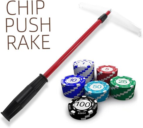Telescopic Poker Chip Rake for Home Parties Portable Collecting Tool Plastic Handle for Board Games and Poker Enthusiasts in Kuwait