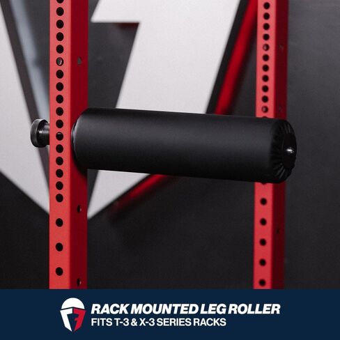 Titan Fitness Rack-Mounted Leg Roller Fits T-3 & X-3 Series, Quick-Adjust Mount, Workout Equipment for Bulgarian Split Squats, Curls, & More, Gym Accessories for T3/X3 Power Racks in Kuwait
