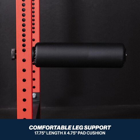 Titan Fitness Rack-Mounted Leg Roller Fits T-3 & X-3 Series, Quick-Adjust Mount, Workout Equipment for Bulgarian Split Squats, Curls, & More, Gym Accessories for T3/X3 Power Racks in Kuwait