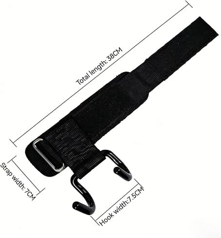 Weight Lifting Hooks for Men and Women, Heavy Duty Lifting Hooks with Wrist Support, Grip Hooks for Deadlifts Pull-Ups and Gym Workouts (2 Pack) in Kuwait