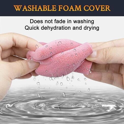 SOULWIT 2Pcs Flocked Windscreen for Fifine AmpliGame AM8 Microphone, Mic Cover Pop Filter Windproof Muff - Pink in Kuwait