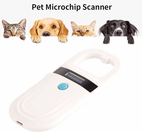 Microchip Scanner, Rechargeable Pet Chip Scanner Animal Microchip Reader Chip Id Tag Reader for ISO 11784 11785, FDX B and EMID in Saudi Arabia