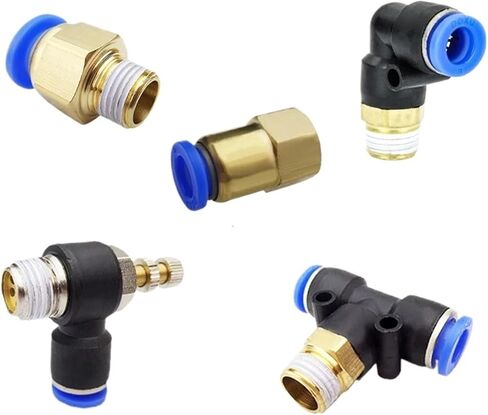 1Pcs PC Type Air Hose Rapidities Pipe Quick Release Brass Pneumatic Fitting 1/4 M5 Connector(4-01) in Kuwait