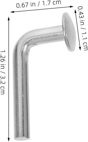 POPETPOP 100pcs Heavy Galvanized L-Shaped Iron Safety Bolts for Pallet Rack with Quick Installation and Secure Stable Fit, for Supermarket and Logistics Center Shelving in Kuwait