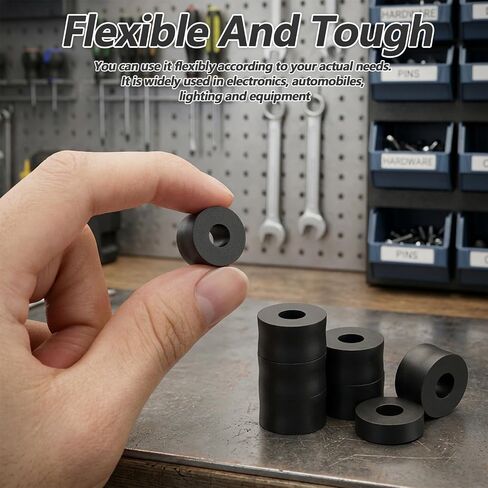 40PCS 4 Sizes Round Spacer Assortment Kit, Spacers for Screws, Bushing, Anti Vibration Spacer Bushings for Electrical Repair and Home Car Accessories(5mm 9mm 10mm 15mm) in Kuwait