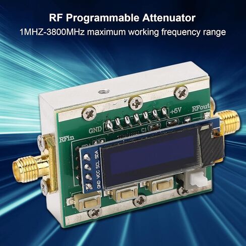 وحدة مخفف الترددات اللاسلكية الرقمية القابلة للبرمجة من Oumefar متغيرة 1-3800 ميجا هرتز 0-31dB 1dB خطوة RP SMA 50 أوم MiniUSB 5 فولت للأدوات in Kuwait