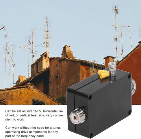 Zunate Shortwave Balun 5-35MHz 100W PEP 49:1 نهاية تغذية Balun لراديو لحم الخنزير، واجهة BNC أنثى، سهلة التركيب مقلوب V أفقي عمودي in Kuwait