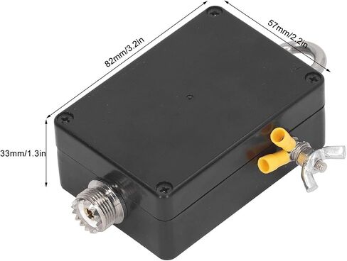Zunate Shortwave Balun 5-35MHz 100W PEP 49:1 نهاية تغذية Balun لراديو لحم الخنزير، واجهة BNC أنثى، سهلة التركيب مقلوب V أفقي عمودي in Kuwait