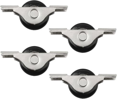 4 Pcs Sliding Door Roller Cabinet Doors Wheels Nylon Runners Wardrobe Furniture Hardware Window Sliding Pulley Door Roller in Kuwait