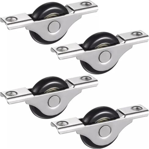 4 Pcs Sliding Door Roller Cabinet Doors Wheels Nylon Runners Wardrobe Furniture Hardware Window Sliding Pulley Door Roller in Kuwait