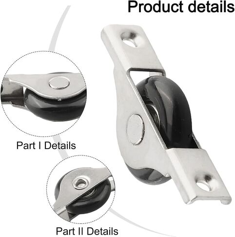 4 Pcs Sliding Door Roller Cabinet Doors Wheels Nylon Runners Wardrobe Furniture Hardware Window Sliding Pulley Door Roller in Kuwait