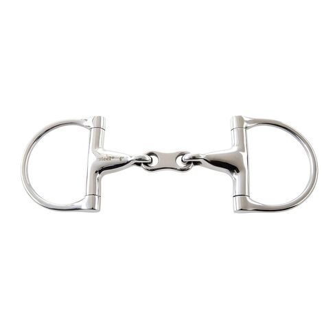 Korsteel Stainless Steel French Link Dee Ring Snaffle Bit, 5" in Kuwait