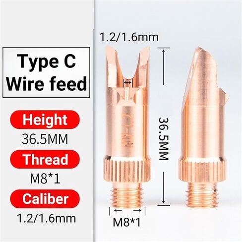 Laser Welding Nozzles H28 M8 Wire Feeder Nozzle 1.2/1.6mm 1Pcs | Type C 1.0mm in Saudi Arabia