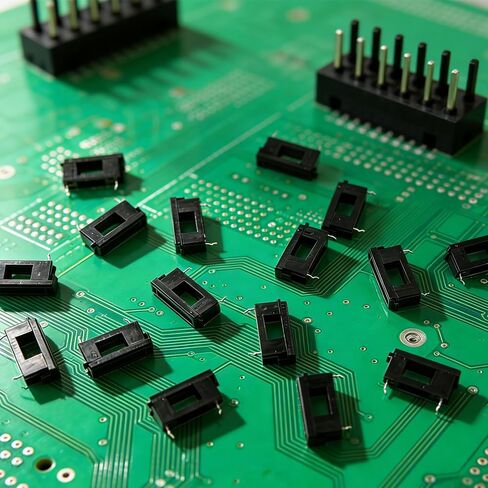 50 قطعة BLX-A حامل الصمامات، مقعد حامل الصمامات البلاستيكية السوداء PCB مع غطاء حامل ثنائي الفينيل متعدد الكلور، مقعد حامل الصمامات القياسية للأجهزة المنزلية والطاقة الكهربائية والاتصالات السلكية واللاسلكية وأدوات الآلات in Kuwait