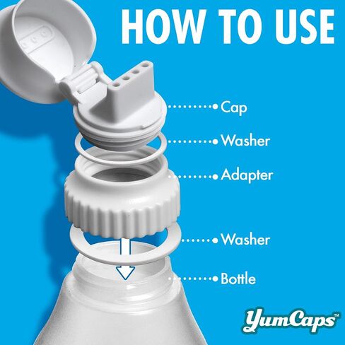Condiment & Sauce Squeeze Bottles - 2-Cup, 4 Unique Nozzles (2-Pk) in Kuwait