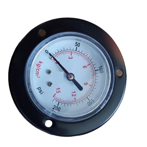 1pc Y60-ZT,2.5" 60mm 200psi Panel Pressure Gauge, Manometer,PT1/4 Back Thread,15kg/cm2(200psi) with Front Flange in Saudi Arabia