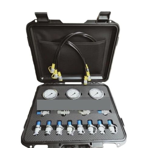 SMT12 3 Pressure Gauges 63mm 25/40/60MPa Test Coupling Hose Quick Connector Hydraulic Test Kit Application Tools in Saudi Arabia