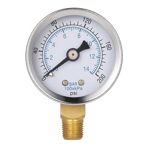 1pc 40mm 0~200psi 0~14bar Pool Filter Water Pressure Dial Hydraulic Pressure Gauge Meter Manometer 1/8" NPT Thread in Saudi Arabia