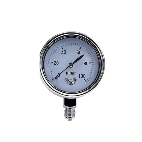 1pcs mbar Gauge 50mbar 60mbar 100mbar Adjustable Gas Pressure Gauge Manometer Calibratable mbar Pressure Meter(0-300mbar) in Saudi Arabia
