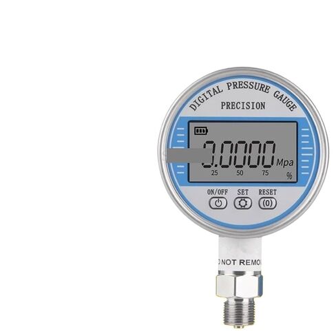 1pcs HC-YS100 Stainless Steel Intelligent Battery Digital Pressure Gauge Seismic Precision Water Pressure Digital Pres(Gold,0-100Mpa(1000KG)) in Kuwait