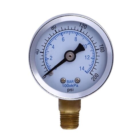 0-200 PSI 0-14 بار ضاغط الهواء المضغوط مقياس الضغط 1/8 NPT مقياس الضغط لمنظم هوائي ضاغط الهواء in Kuwait